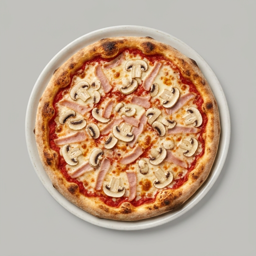 Firefly_ Pizza Cappricciosa , Strimlad Kalkonskinka, Champinjoner, Tomats├еs, Ost,